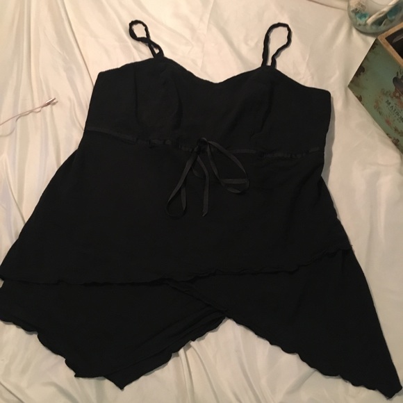 Lane Bryant Tops - Lane Bryant cotton flare tank top